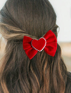 Velvet Heart Bow