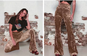 Velvet Flare leg Pants