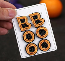 Load image into Gallery viewer, Beaded Boo Earrings