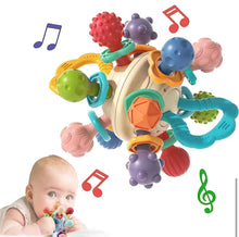 Load image into Gallery viewer, Montessori Infant Sensory Rattle/teether
