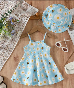 Daisy sundress and hat