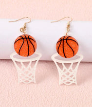 Load image into Gallery viewer, Basketball Hoop earrings