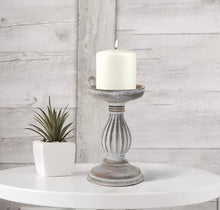 Load image into Gallery viewer, Farmhouse Pedestal Candle Holder
