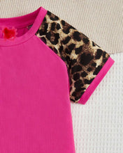 Load image into Gallery viewer, Kids Leopard sleeve top