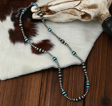 Load image into Gallery viewer, Navajo pearl/turquoise necklace