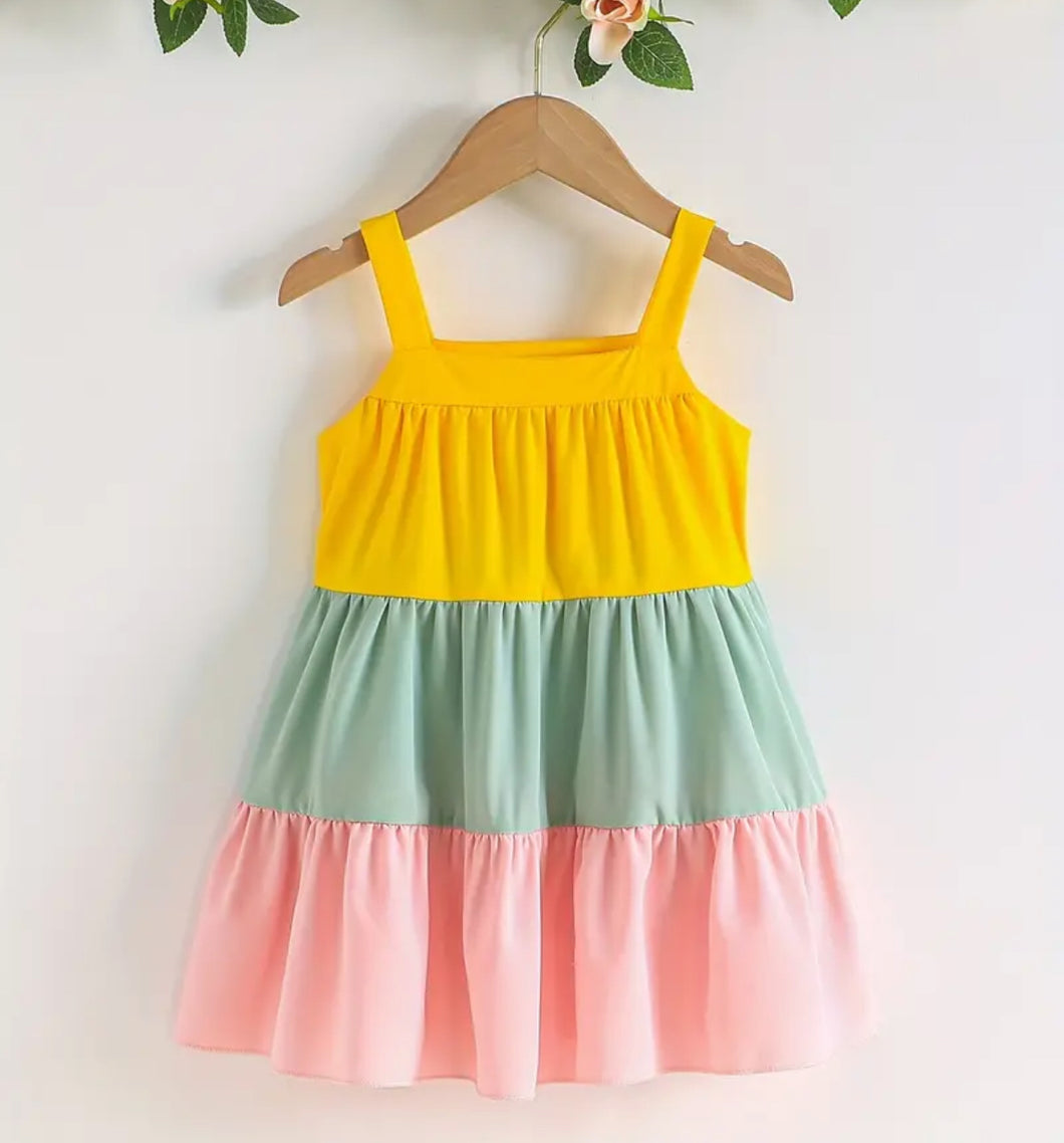 Color block Cami Dress