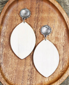 Football concho earrings