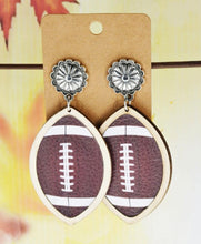 Load image into Gallery viewer, Football concho earrings