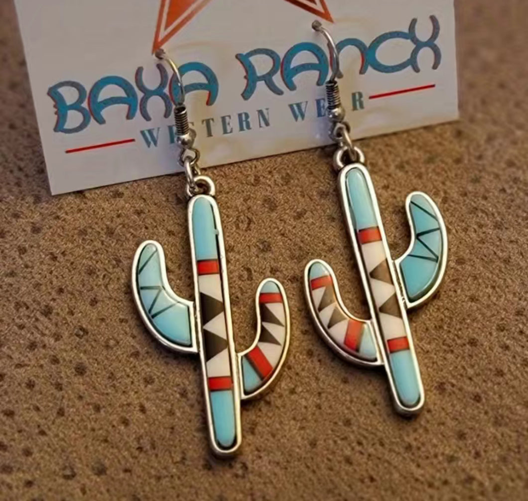 Aztec Cactus earrings