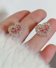Load image into Gallery viewer, Heart Post Earrings