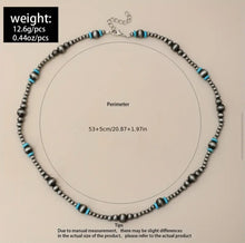 Load image into Gallery viewer, Navajo pearl/turquoise necklace