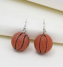 Load image into Gallery viewer, Round Basketball earrings