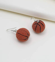 Load image into Gallery viewer, Round Basketball earrings