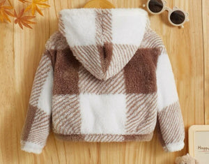 Checkered Sherpa Pullover