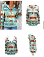 Load image into Gallery viewer, Western Aztec Hoodie