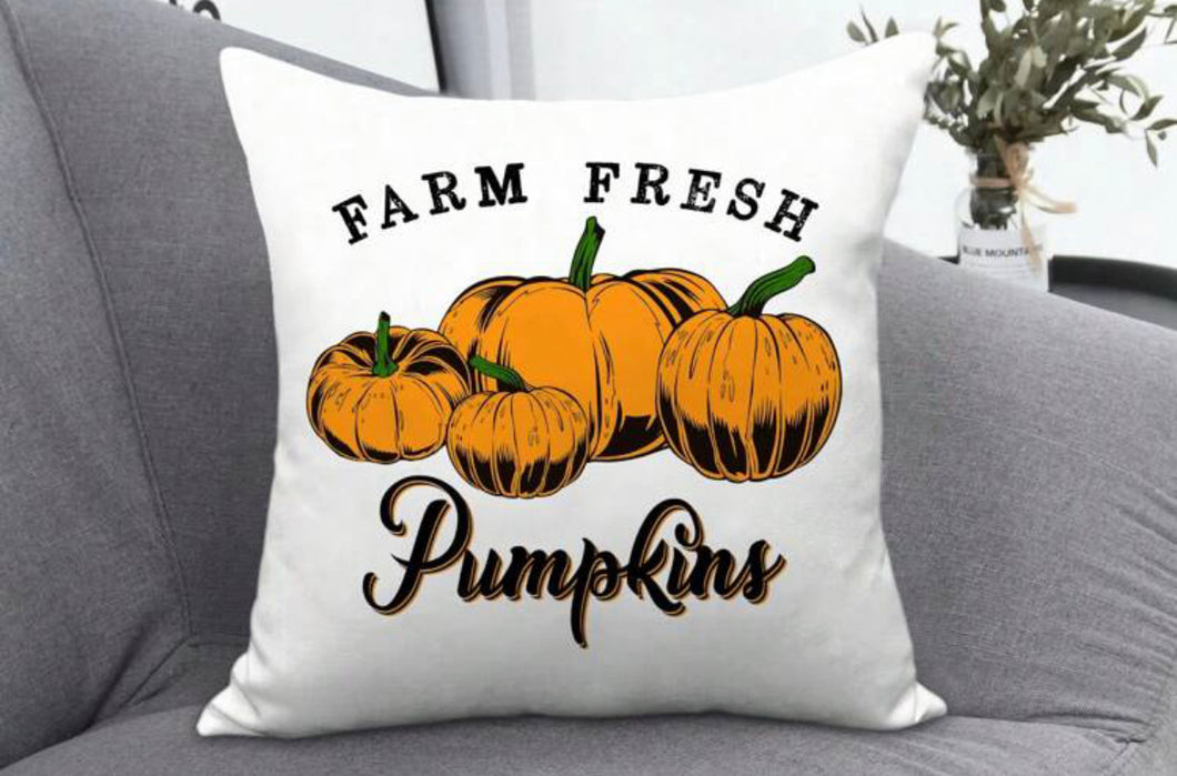 Farm Pumpkin Pillow Case