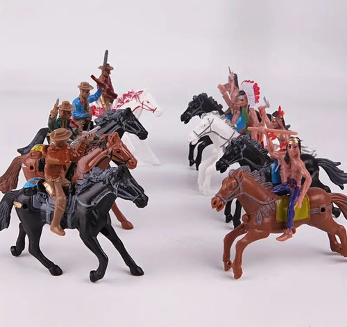 8pc Cowboys and Indians Set