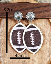 Load image into Gallery viewer, Football concho earrings