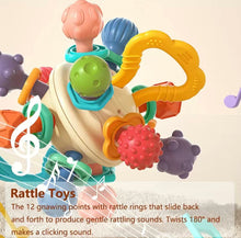 Load image into Gallery viewer, Montessori Infant Sensory Rattle/teether