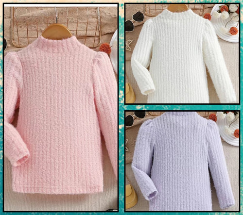 Girls Fuzzy Sweater