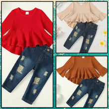 Load image into Gallery viewer, Baby doll Jean outfit