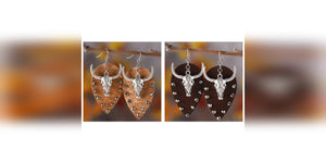 Droplet Bullhead Earrings