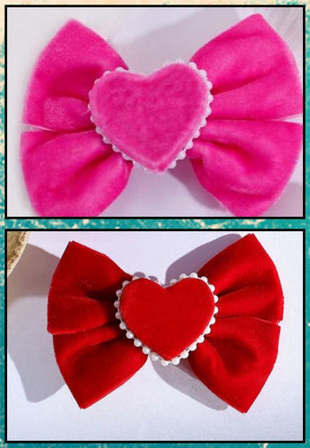 Velvet Heart Bow