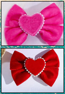 Velvet Heart Bow