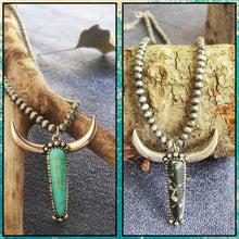 Load image into Gallery viewer, Navajo Pearl Steerhead Necklace