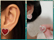 Load image into Gallery viewer, Heart Post Earrings