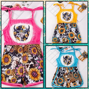 Sunflower Steer Romper