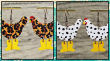 Load image into Gallery viewer, Chicken Dangle earrings