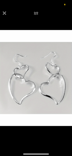 Hooped Heart earrings