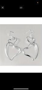 Hooped Heart earrings