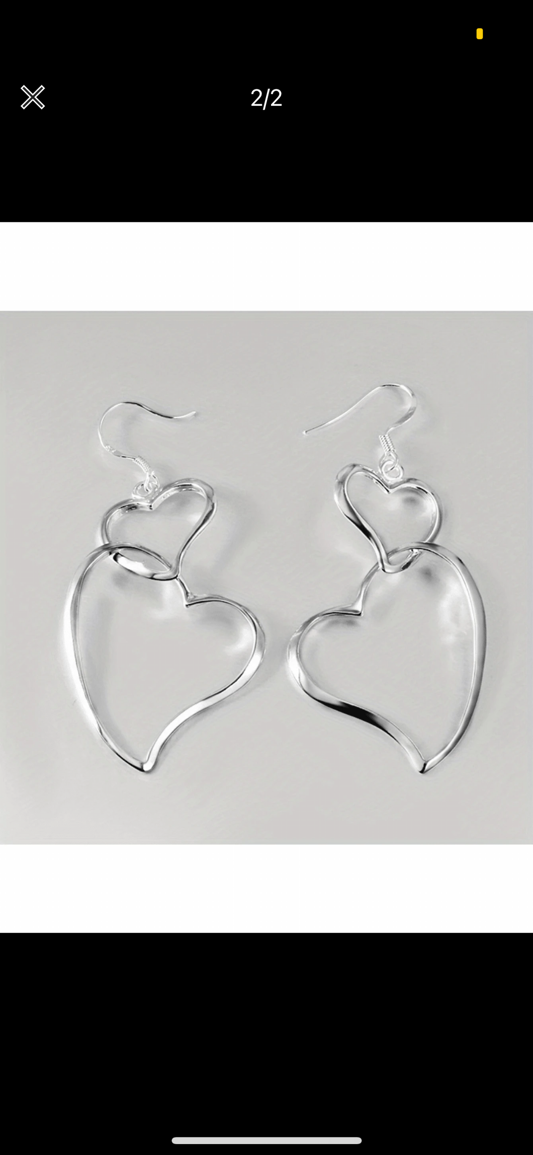 Hooped Heart earrings