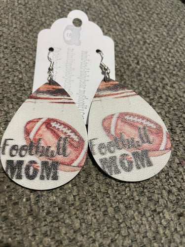 Football Mom teardrop earrings