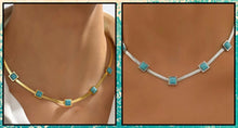 Load image into Gallery viewer, Square turquoise Necklace