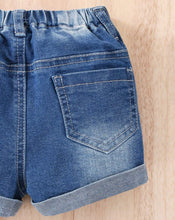 Load image into Gallery viewer, Rolled up hem ripped jean shorts