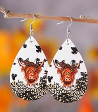 Load image into Gallery viewer, Waterdrop cow earrings