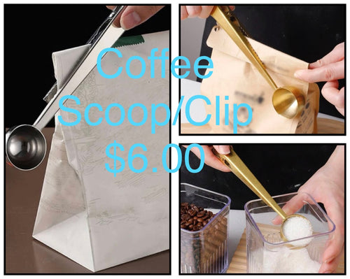 Coffee scoop/clip