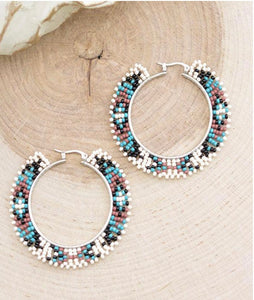 Seed Bead hoops