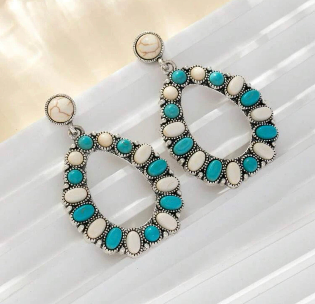 Teardrop shaped hoops
