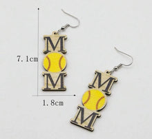 Load image into Gallery viewer, Mom sport earrings