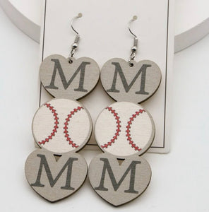 Mom sport earrings