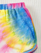 Load image into Gallery viewer, Front knot tye dye short outfit