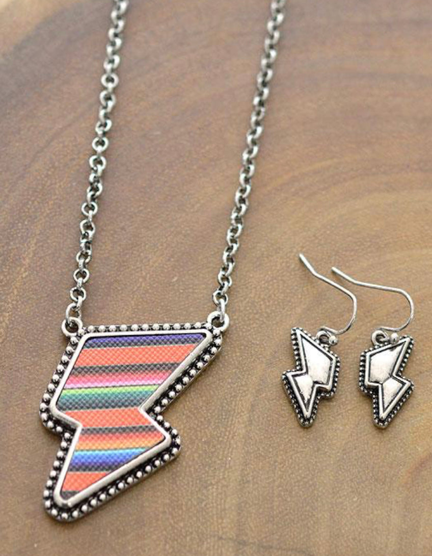 Lightening bolt necklace