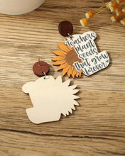 Load image into Gallery viewer, Sunflower teacher earrings