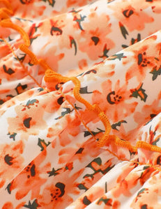 Orange Floral delight dress