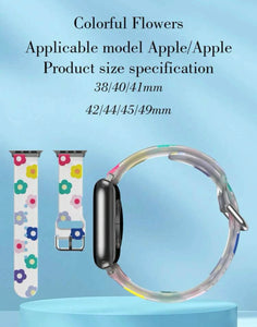 Flower silicone Apple Watch bands