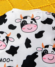 Load image into Gallery viewer, Cow Romper/Bib